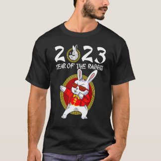 Camiseta Ano Do Coelho 2023 Zodiac Chinês Ano Novo 20