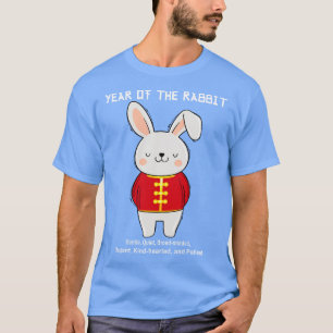 Camiseta Ano Do Coelho 2023 Zodiac Happy Chinese New Y