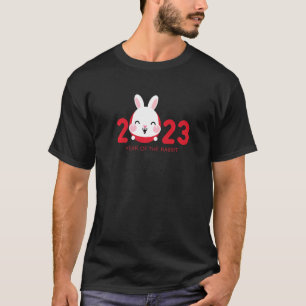 Camiseta Ano Do Coelho 2023 Zodiac Lunar Chinês Novo Y