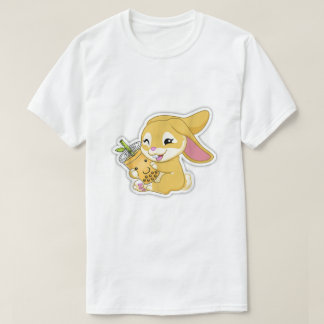 Camiseta Ano do Coelho Bunny Bae Bubble Boba Tea Chine