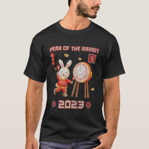 Camiseta Ano Do Coelho Feliz Lunar Chinês Ano Novo 20