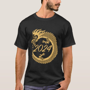 Camiseta Ano Do Dragão 2024 Ano Novo Chinês