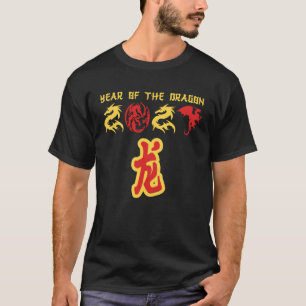 Camiseta Ano do Dragão 2024 Zodiac Lunar Chinês Novo Y