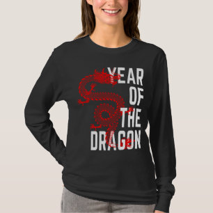 Camiseta Ano do Dragão Vermelho branco