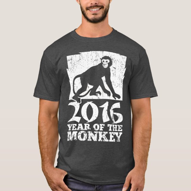 Camiseta Ano do macaco (Frente)