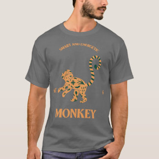 Camiseta Ano do Macaco Chinês Zodiac 1