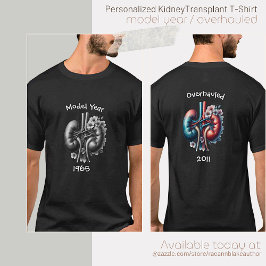 Camiseta Ano do Modelo/Transplante Renal Reformado