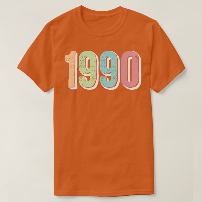 CAMISETA ANO DO NASCIMENTO DE 1990 (Frente do Design)