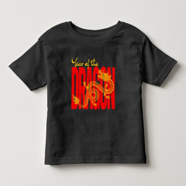 Camiseta Ano do Ouro Vermelho do Dragão (Frente)