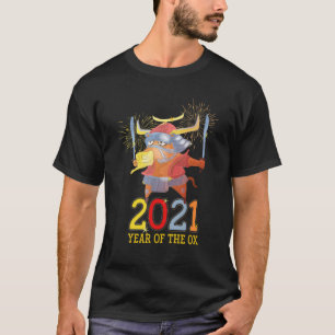 Camiseta Ano Do Ox 2021 - Feliz Ano Novo Chinês