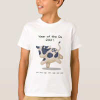 Ano do Ox Cute Zodiac Animal 2021