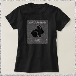 Camiseta Ano do Rabbit Negro
