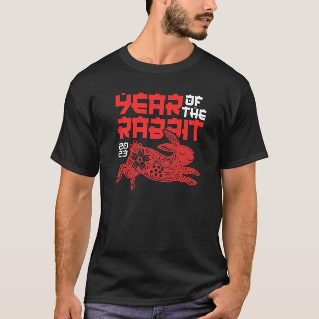 Camiseta Ano do Rabino da Água 2023 Homens Zodíacos Chinese (Frente)