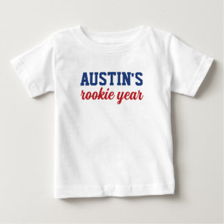 Camiseta Ano do Rookie de primeiro aniversario de Baseball