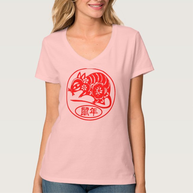 Camiseta Ano do T do rato (Frente)