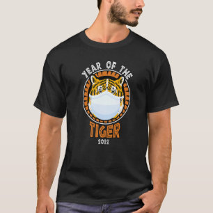 Camiseta Ano Do Tigre 2022 Vestindo Diversão Da Máscara