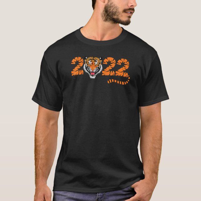 Camiseta Ano Do Tigre Bengala 2022 Bengal Tiger Birthda (Frente)