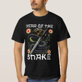 Camiseta Ano do Zodíaco da Serpente Ano Novo Chinês