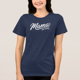 Camiseta Ano e Ano de Nascimento Personalizado. Mamãe Camis
