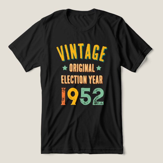Camiseta Ano eleitoral de Vintage (Design frontal)