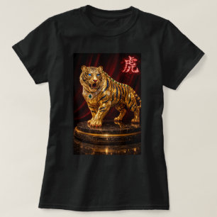 Camiseta Ano Fu Chinês do Zodíaco do Tigre 0046495