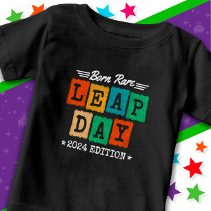 Camiseta Ano Leap 2024 Nascer Rare 2024 Dia do Salto Aniver
