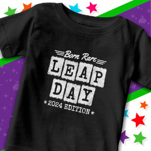Camiseta Ano Leap 2024 Nascer Rare 2024 Dia do Salto Aniver