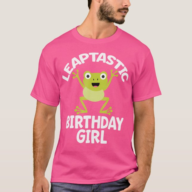 Camiseta Ano Leap Birthday Rapariga Engraçada Pun 29 De Fev (Frente)