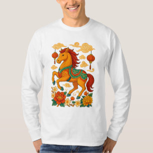 Camiseta Ano lunar chinês do cavalo