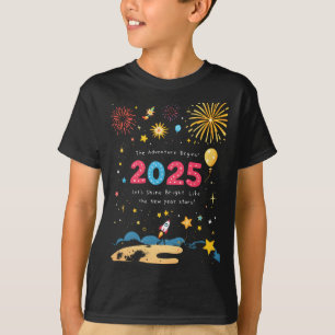 Camiseta Ano Novo 2025 Crianças