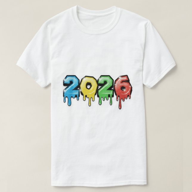 Camiseta ano novo 2026 (Frente do Design)
