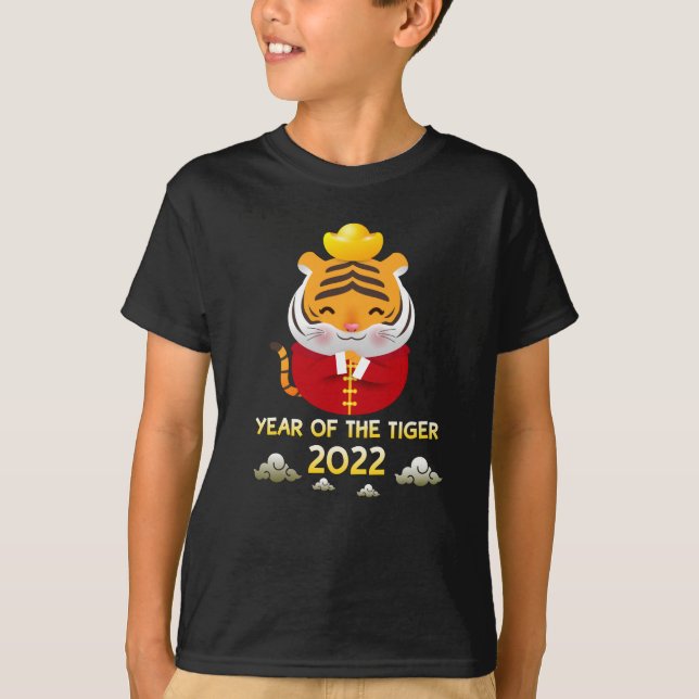 Camiseta Ano Novo Chinês 2022 Ano do Tigre (Frente)