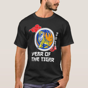 Camiseta Ano Novo Chinês 2022 Tigre Lunar Ano Novo