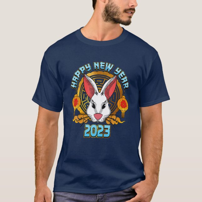Camiseta Ano Novo Chinês 2023 Do Coelho (Frente)