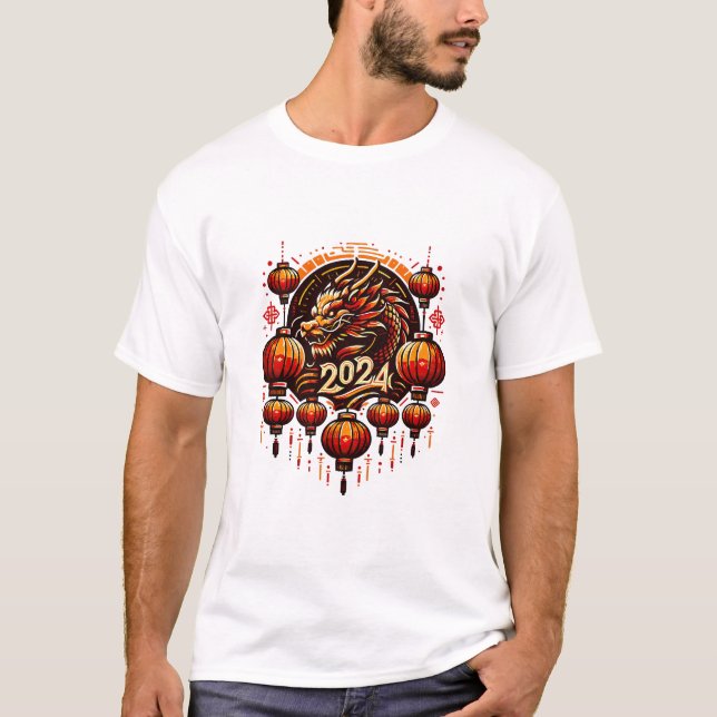 Camiseta ano novo chinês 2024 (Frente)