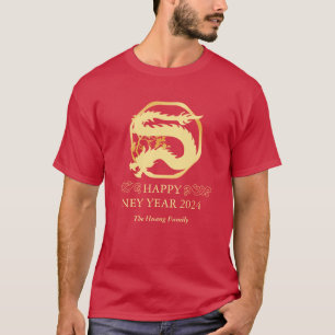 Camiseta Ano Novo Chinês 2024, Ano Do Dragão Vermelho