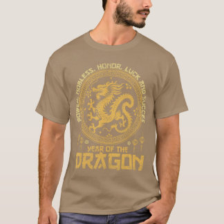 Camiseta Ano Novo Chinês 2024 Dragão Feliz Ano Novo Chinês