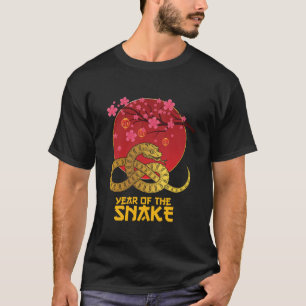 Camiseta Ano Novo Chinês 2025 Ano da Felicidade cobra