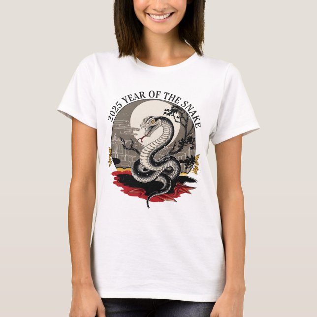 Camiseta Ano Novo Chinês 2025 Do Cobra (Frente)