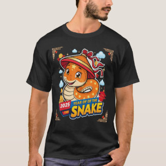 Camiseta Ano Novo Chinês 2025 Do Novo Lunar Cobra