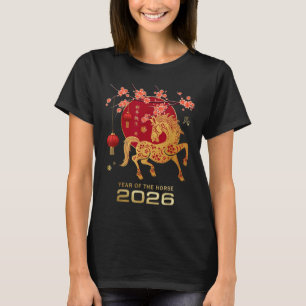 Camiseta Ano Novo Chinês 2026 Ano Do Cavalo