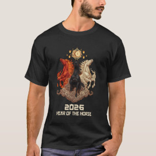 Camiseta Ano Novo Chinês 2026 Ano do Cavalo 2026 1