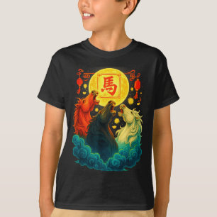 Camiseta Ano Novo Chinês 2026 Ano do Cavalo Ano Novo Lunar