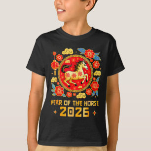 Camiseta Ano Novo Chinês 2026 Ano do Cavalo Feliz Ano Novo 
