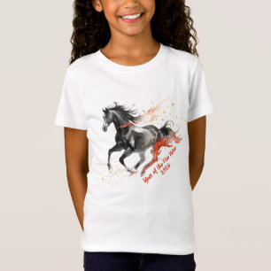 Camiseta Ano Novo Chinês 2026 Cavalo Tinta Festa de Ano Nov