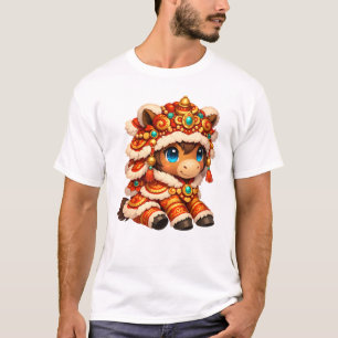 Camiseta Ano Novo Chinês Cavalo 2026 Zodíaco
