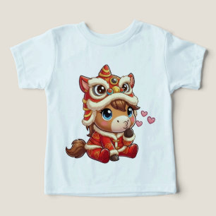 Camiseta Ano Novo Chinês Cavalo 2026 Zodíaco