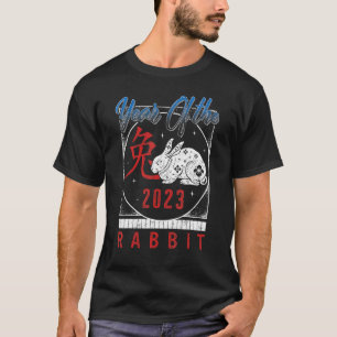 Camiseta Ano Novo Chinês De Coelho 2023 Coelho Feliz Lunar