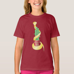 Camiseta Ano Novo Chinês do Cobra 2025 Lucky Bamboo