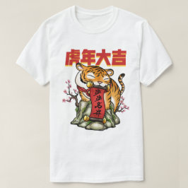 Camiseta Ano Novo Chinês do Tigre